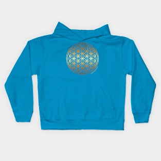 Golden Flower of Life Kids Hoodie